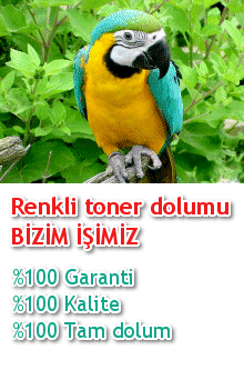 Renkli ve Siyah toner dolumu